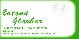 botond glauber business card